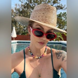 Handmade hand knotted fresh water pearl rainbow necklace